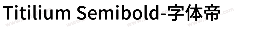 Titilium Semibold字体转换
